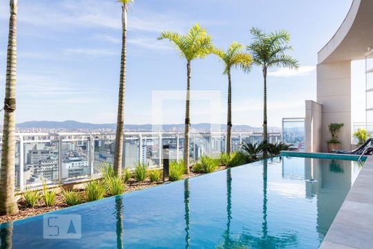 Área comum - Piscina de apartamento à venda com 1 quarto, 45m² em Santa Efigênia, São Paulo