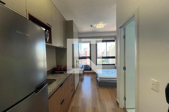 Cozinha de apartamento à venda com 1 quarto, 21m² em Vila Mariana, São Paulo