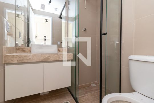 Banheiro de apartamento à venda com 1 quarto, 25m² em Jardim São Paulo(zona Norte), São Paulo