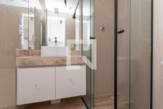 Banheiro de apartamento à venda com 1 quarto, 25m² em Jardim São Paulo(zona Norte), São Paulo
