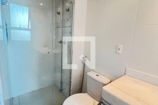 Banheiro de apartamento à venda com 3 quartos, 86m² em Vila da Serra, Nova Lima