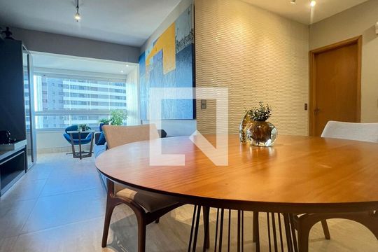 Sala de apartamento à venda com 3 quartos, 86m² em Vila da Serra, Nova Lima