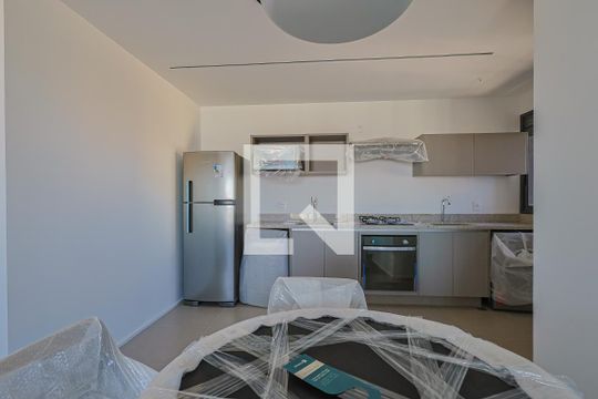 Cozinha de apartamento para alugar com 2 quartos, 77m² em Vila da Serra, Nova Lima