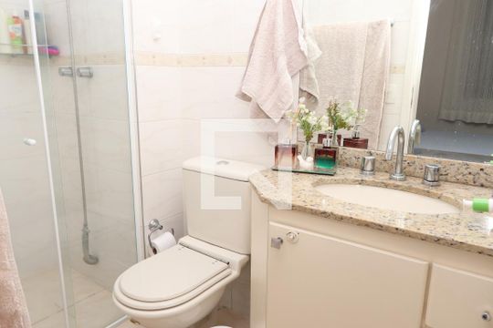 Banheiro da Suíte de apartamento à venda com 3 quartos, 89m² em Vila Prudente, São Paulo