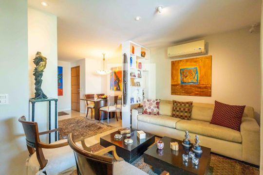 Sala de apartamento para alugar com 3 quartos, 203m² em Recreio dos Bandeirantes, Rio de Janeiro