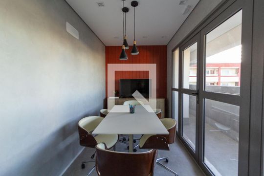 Área comum - Coworking de kitnet/studio à venda com 1 quarto, 27m² em Chácara Seis de Outubro, São Paulo