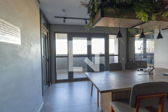 Área comum - Coworking de kitnet/studio à venda com 1 quarto, 27m² em Chácara Seis de Outubro, São Paulo