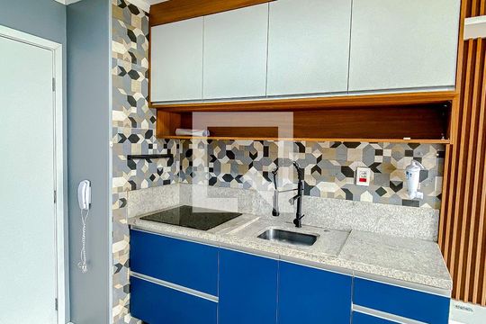 Cozinha de kitnet/studio à venda com 1 quarto, 33m² em Vila Mariana, São Paulo