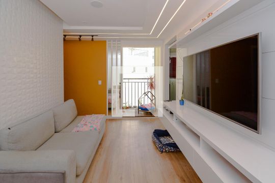 Sala de apartamento à venda com 2 quartos, 46m² em Nova Petrópolis, São Bernardo do Campo