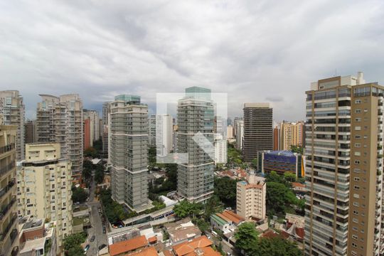 Vista da Varanda de kitnet/studio à venda com 1 quarto, 24m² em Vila Nova Conceição, São Paulo