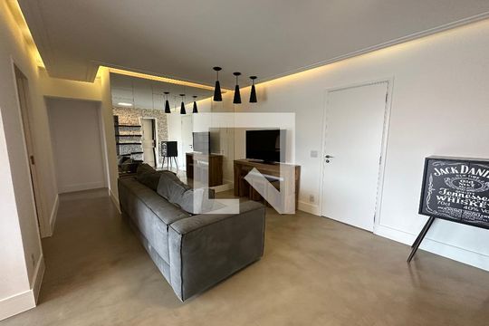 Sala de apartamento para alugar com 3 quartos, 107m² em Empresarial 18 do Forte, Barueri