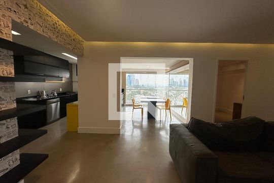 Sala de apartamento para alugar com 3 quartos, 107m² em Empresarial 18 do Forte, Barueri