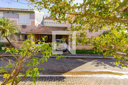 Vista da Sala de casa de condomínio à venda com 4 quartos, 98m² em Harmonia, Canoas