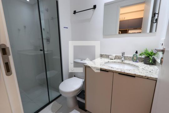 Banheiro de kitnet/studio à venda com 1 quarto, 25m² em Paraíso, São Paulo