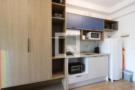 Studio - cozinha de kitnet/studio à venda com 1 quarto, 25m² em Paraíso, São Paulo