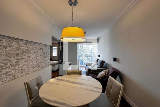 Sala de apartamento para alugar com 2 quartos, 70m² em Brooklin Novo, São Paulo