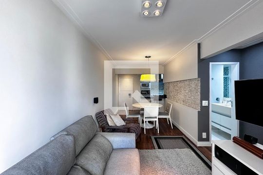 Sala de apartamento para alugar com 2 quartos, 70m² em Brooklin Novo, São Paulo