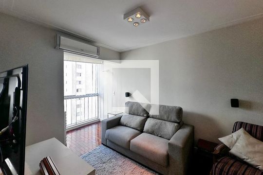 Sala de apartamento para alugar com 2 quartos, 70m² em Brooklin Novo, São Paulo