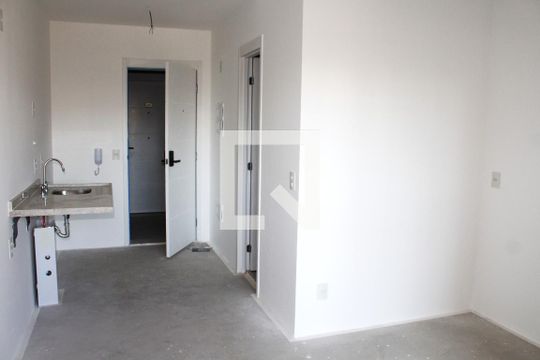 Quarto / Cozinha de kitnet/studio para alugar com 1 quarto, 27m² em Perdizes, São Paulo