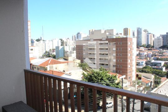 Vista da Sacada de kitnet/studio à venda com 1 quarto, 27m² em Perdizes, São Paulo