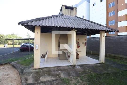 Área comum - Churrasqueira de apartamento à venda com 2 quartos, 45m² em Olaria, Canoas