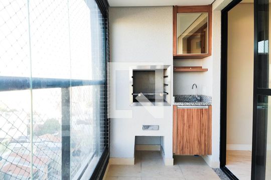 Varanda Gourmet de apartamento à venda com 2 quartos, 54m² em Parque das Nações, Santo André