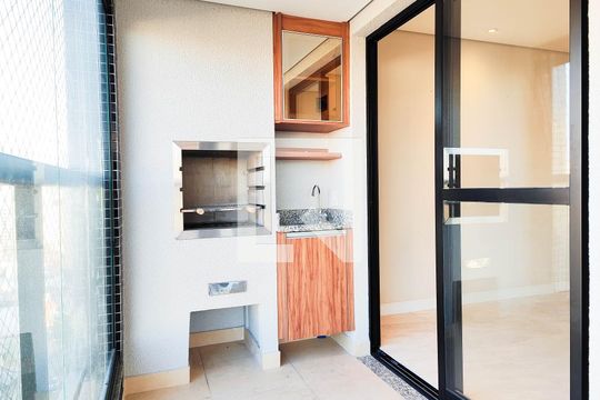 Varanda Gourmet de apartamento à venda com 2 quartos, 54m² em Parque das Nações, Santo André