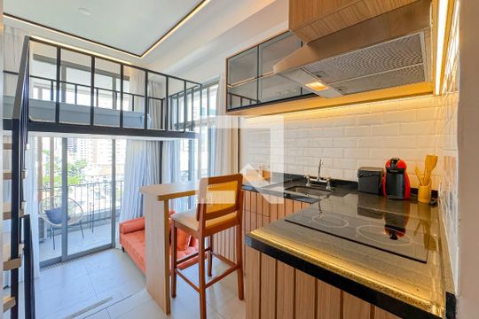 Studio - Cozinha de kitnet/studio à venda com 1 quarto, 34m² em Vila Mariana, São Paulo