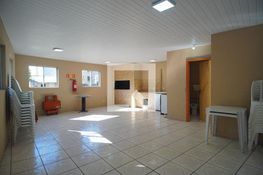 Área comum - Salão de festas de apartamento à venda com 2 quartos, 72m² em Duque de Caxias, São Leopoldo