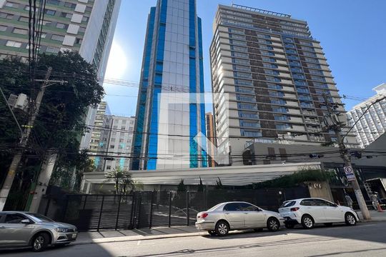 Fachada de apartamento para alugar com 1 quarto, 45m² em Jardim Paulista, São Paulo