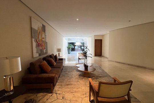 Hall social de apartamento para alugar com 1 quarto, 45m² em Jardim Paulista, São Paulo