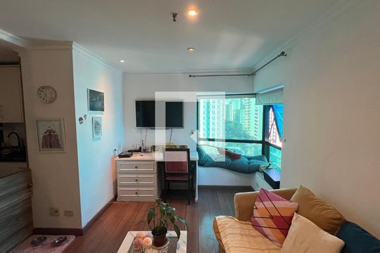 Sala de apartamento para alugar com 1 quarto, 45m² em Jardim Paulista, São Paulo