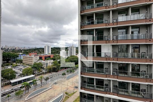 Vista de kitnet/studio para alugar com 0 quarto, 25m² em Jardim das Acácias, São Paulo
