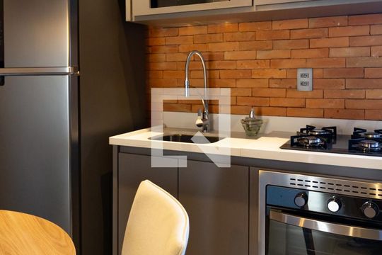 Detalhe da cozinha de apartamento à venda com 1 quarto, 48m² em Lagoa, Rio de Janeiro