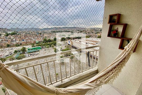Varanda de apartamento à venda com 2 quartos, 60m² em Del Castilho, Rio de Janeiro