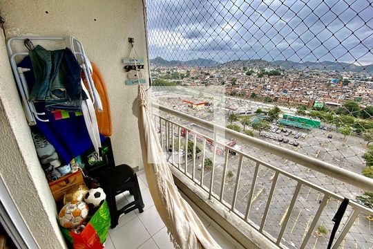 Varanda de apartamento à venda com 2 quartos, 60m² em Del Castilho, Rio de Janeiro