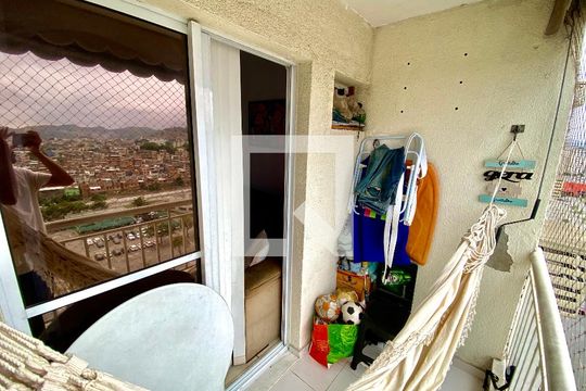 Varanda de apartamento à venda com 2 quartos, 60m² em Del Castilho, Rio de Janeiro