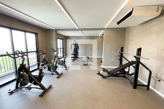 Área comum - Academia de kitnet/studio para alugar com 1 quarto, 29m² em Pinheiros, São Paulo