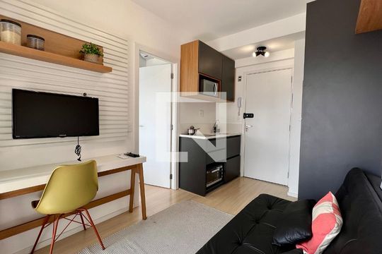 Sala de apartamento à venda com 1 quarto, 27m² em Vila Nova Conceição, São Paulo
