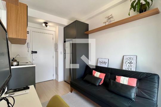 Sala de apartamento à venda com 1 quarto, 27m² em Vila Nova Conceição, São Paulo