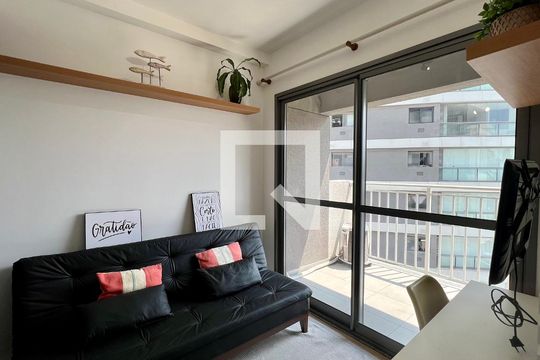 Sala de apartamento à venda com 1 quarto, 27m² em Vila Nova Conceição, São Paulo