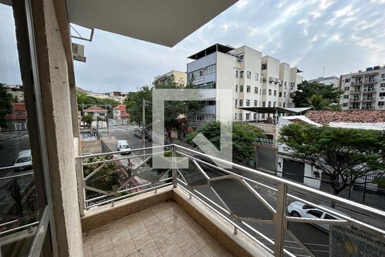 Varanda da sala de apartamento para alugar com 2 quartos, 65m² em Méier, Rio de Janeiro