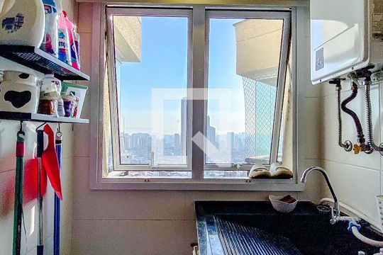Área de Serviço de kitnet/studio à venda com 1 quarto, 40m² em Vila Regente Feijó, São Paulo