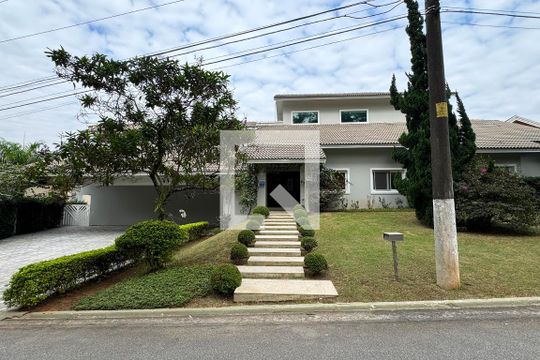 Fachada de casa de condomínio à venda com 6 quartos, 1250m² em Alphaville, Santana de Parnaíba