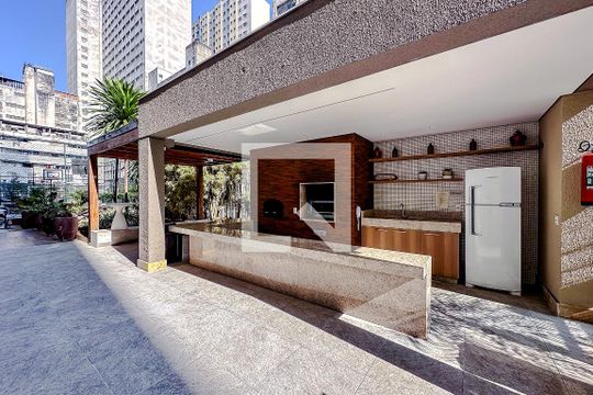 Área comum - Churrasqueira de apartamento para alugar com 3 quartos, 60m² em Liberdade, São Paulo