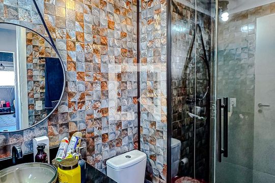 Banheiro da Suíte de apartamento para alugar com 3 quartos, 60m² em Liberdade, São Paulo