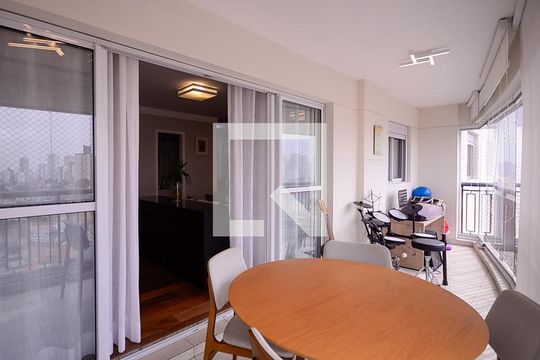 Sala - Varanda  de apartamento à venda com 3 quartos, 121m² em Bosque da Saúde, São Paulo