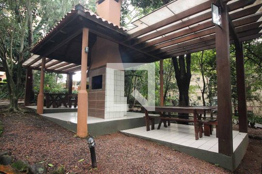 Área comum - Churrasqueira de apartamento à venda com 3 quartos, 72m² em Cascata, Porto Alegre