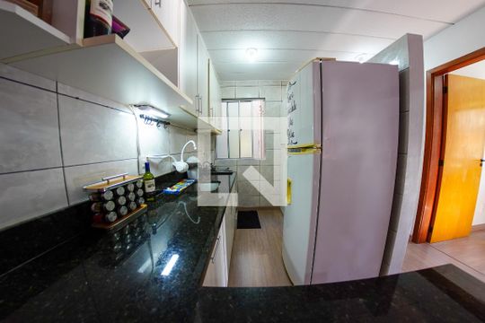 Cozinha de apartamento à venda com 2 quartos, 48m² em Hamburgo Velho, Novo Hamburgo