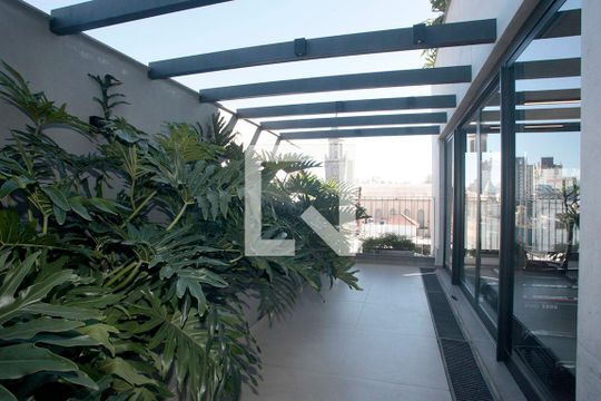 Area Comum - Terraço 5o Andar de kitnet/studio à venda com 1 quarto, 43m² em Farroupilha, Porto Alegre